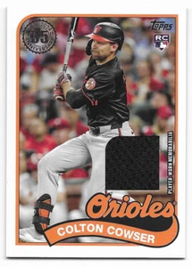 2024 Topps Update Series 1989 Topps Relic Colton Cowser (#89RU-CC) Orioles RC - Picture 1 of 2