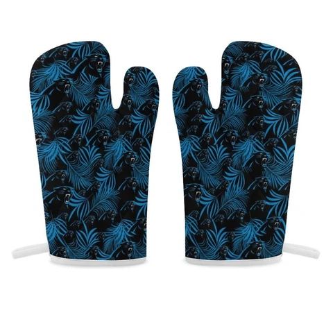 Carolina Panthers Thermal Gloves Oven Gloves 2 Piece Set of Insulated Gloves Cover