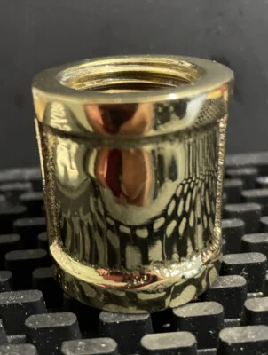 1/2 Inch Coupling BRASS GOLD FINISH Female Pipe Thread - Image 1 of 4