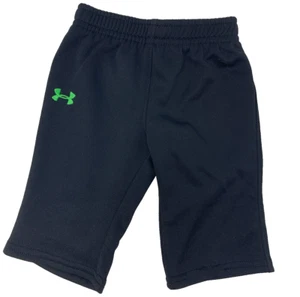 Under Armour Baby Boys 0-3 Months Black Pants with Green Embroidered Logo - Picture 1 of 5