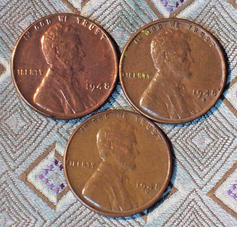 1948-P/D/S Lincoln Cent (3 COIN) (ITM#6187) Cover