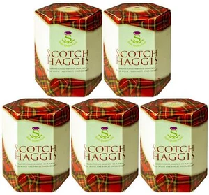 Paquete de 5 haggis escocés en lata comida tradicional de Escocia - Imagen 1 de 7