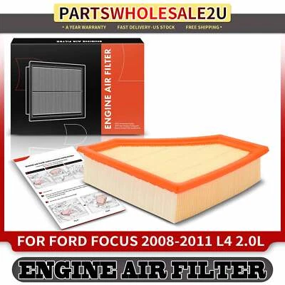 Filtro de aire panel flexible frontal para Ford Focus 2008-2011 L4 2,0 L 8S4Z-9601A Foto 1 de 4