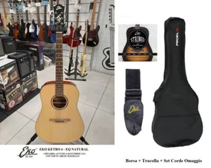 EKO KETRO 6 EQ NATURAL CHITARRA ACUSTICA ELETTRIFICATA con Shadow P7 - NUOVA - Foto 1 di 12