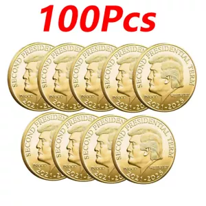100Pcs 2021-2025 Commemorative Coin Donald Trump - Picture 1 of 6