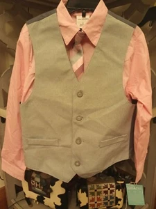 Boys Size 6 Van Heusen Shirt Vest And Tie - Picture 1 of 2