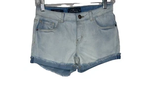 Lucky Brand Shorts Girls Blue Jean Denim Sz 16 Kids Stretch Summer Casual Riley - Picture 1 of 12
