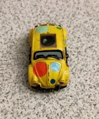 Micro Machines Galoob Volkswagen VW Beetle Private Eyes Collectible Toy Car - Image 1 of 4