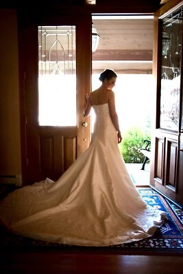 Vestido de Novia Casablanca Talla 8 ¡Tren Extra Largo! Foto 1 de 4