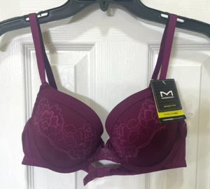 Maidenform bra size 38B wine push up bra underwire basically sexy new with tag - Picture 1 of 9