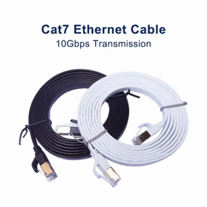 Câble Réseau Ethernet RJ45 CAT 7-Haut Débit 1M- 2M-3M-5M-10M-15M-20M-25M-30M - Zdjęcie 1 z 6