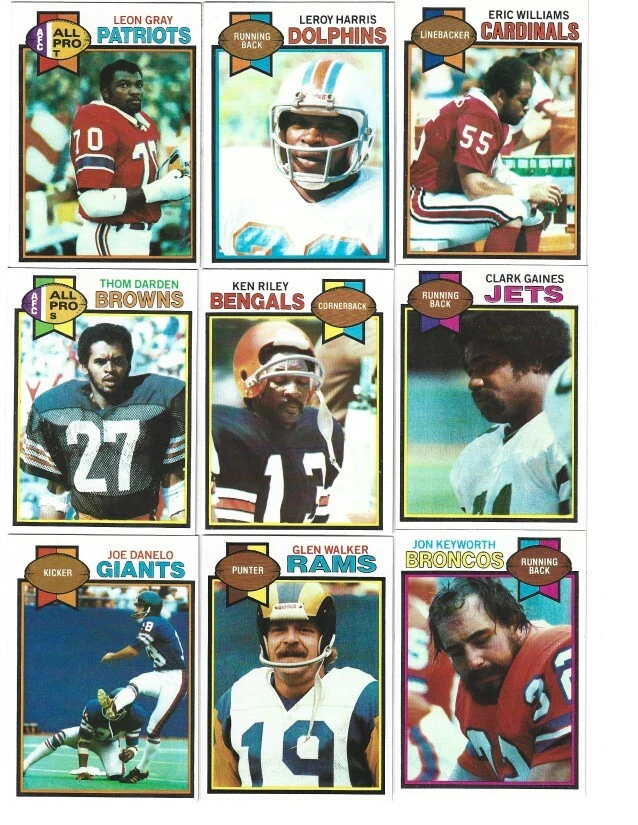 1979 Topps Football Cards Complete Your Set 1-250 - Image 1 of 1