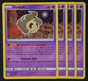 Pokemon Cards 4x Duskull 83/236 Playset Cosmic Eclipse NM/M - Picture 1 of 1