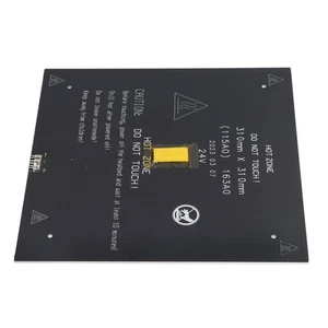 Heizbett Für 3D-Drucker 2 4 Ω 310 X 310 X 3 Mm Schnell Aufheizendes Aluminium-He - Afbeelding 1 van 22