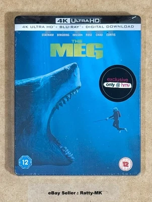 THE MEG - UK EXCLUSIVE 4K + BLU RAY STEELBOOK - NEW & SEALED - Image 1 of 4