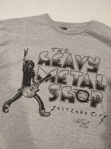 Camisa The Heavy Metal Shop Talla L Salt Lake City Utah Hard Rock Merch. Vintage - Imagen 1 de 12