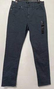 J. Crew Hose Herren 30x32 blau/grau Flex gerade Chinohose Baumwolle Taschen Neu mit Etikett - Bild 1 von 9