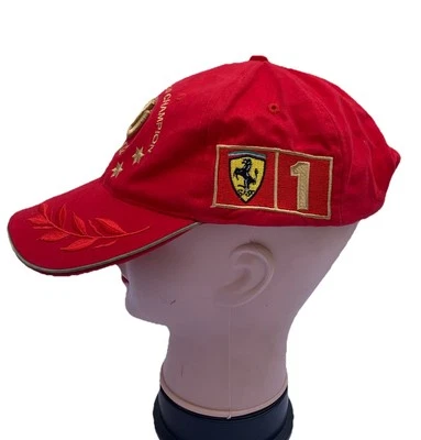Michael Schumacher 5x World Champion 2002 Ferrari Cap Official F1 Promo Rare - Image 1 of 4