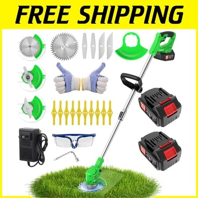 Efficient Weed Trimmer with Ergonomic Design & Rotating Head - Green Finishing - Image 1 of 4