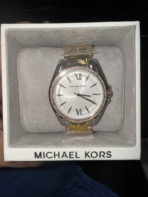 Reloj pulsera Michael Kors Whitney cristal esfera blanca para mujer y mujer MK6686 Foto 1 de 4