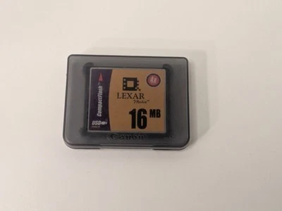 Lexar Media CompactFlash Starter Memory Card with Plastic Case 16Mb 4X Speed - Image 1 of 4