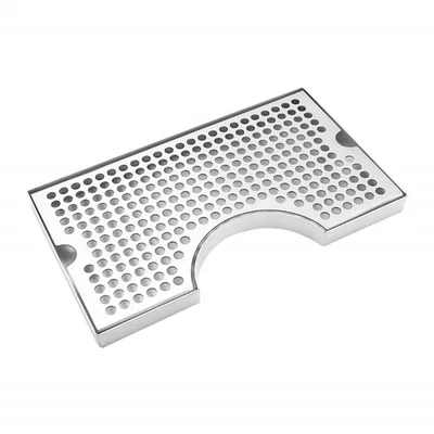 Plato de drenaje de té torres de cerveza de metal bandeja de goteo de acero inoxidable bandeja de goteo de cerveza Foto 1 de 4