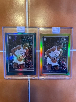 2021-22 Panini One and One Day’ron Sharpe Rookie Grail - GREEN /5  +  GOLD /10  - Image 1 of 4