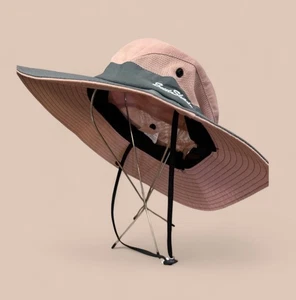 Parasol, Mujer, Sombrero Verano Otoño, Gris Rosa, Malla y Tela, Casual, Viaje.! - Imagen 1 de 12