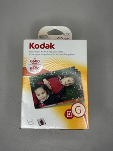 Kodak G200 Photo Paper Kit For G600 Printer NEW in Box 200 Sheets - Afbeelding 1 van 5