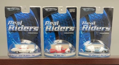 Hot Wheels 2005 Real Riders Series LOTE DE 3 Chevy Bel Air 57 59 62 Foto 1 de 2