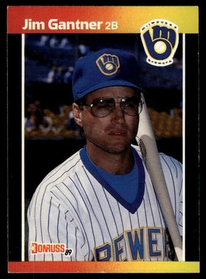 1989 Donruss #264b Jim Gantner - Image 1 of 2