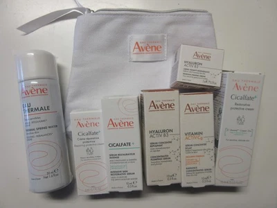 Avene 7 Pc Travel Set Eau Thermale Cicalfate Hyaluron Activ B3 SALE HELPS DOGS - Image 1 of 4