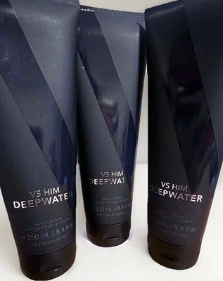 VICTORIA’S SECRET VS HIM CREMA LOCIÓN CORPORAL FRAGANCIA DE AGUA PROFUNDA PARA HOMBRES 8,4 OZ Nueva Foto 1 de 4