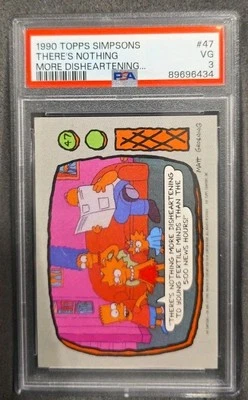 THE SIMPSONS 1990 THERE'S NOTHING MORE DISHEARTENING... #47 GRADED PSA 3 - Image 1 of 3
