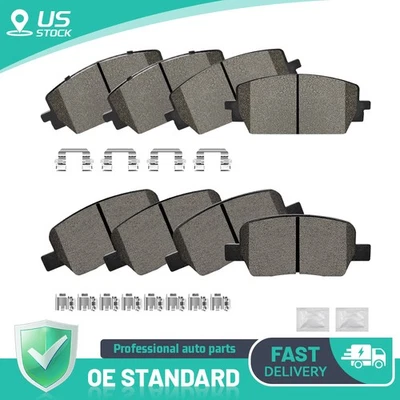 Front & Rear Ceramic Brake Pads for Hyundai Santa Fe 2021 2022 2023 Kia Sorento - Image 1 of 4