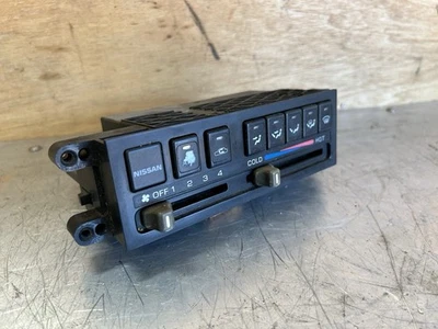 Interruptor de control de clima Nissan 240SX 1989-1994 HVAC S13 89-93 OEM texto de desvanecimiento Foto 1 de 4