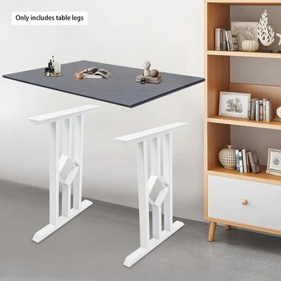 2 peças pernas de mesa perna de mesa de aço 28,5 polegadas altura piso pé pernas de mesa de metal - Imagem 1 de 4