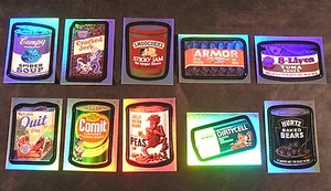2007 Topps Wacky Packages Series 6 ANS6 RAINBOW FOIL STICKER SET 10 OF 10 nm+ - Picture 1 of 1