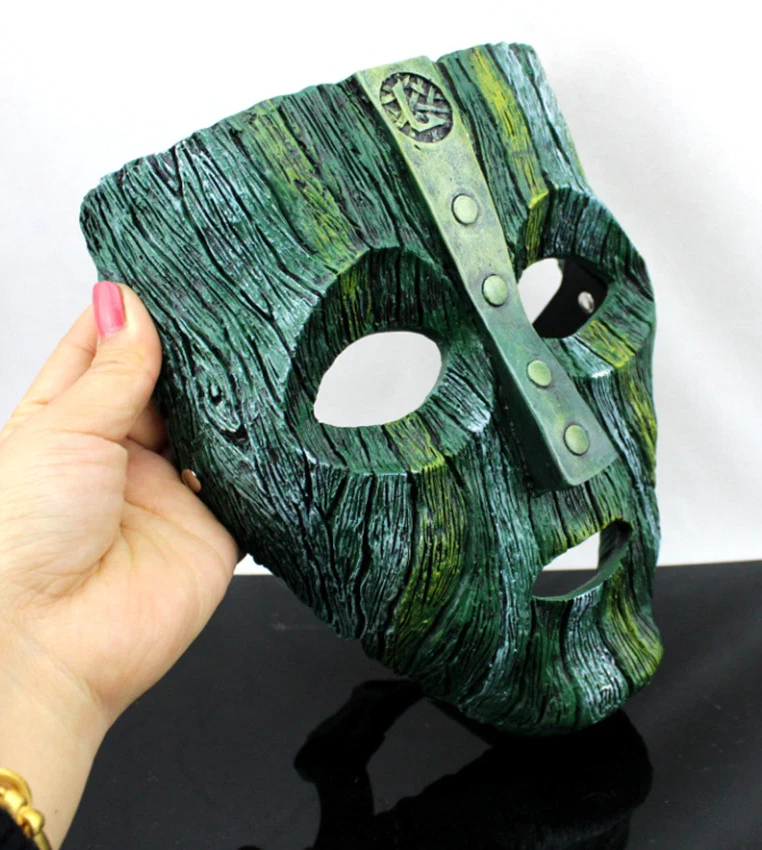 Maschera The MASK figlio del dio LOKI in resina accessorio costume pellicola - Immagine 1 di 1