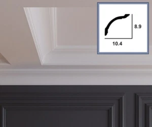 Coving Cornice Light Weight Strong Polymer Moulding Linear Quality CC42 Kovex - Picture 1 of 4