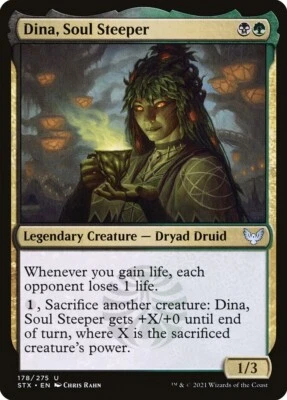 Dina, Soul Steeper 178/275 Non Foil Uncommon Commander 2021 MTG Near Mint - Image 1 of 2
