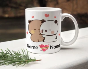 Taza Personalizada Dudu Bubu I Love You - Regalo Pareja Navidad - Linda Pareja - Imagen 1 de 3