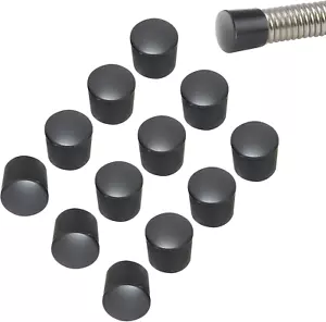 30 Pcs Black Door Stop Bumper Tips, 0.39 Inch ID Rubber Door Stopper Bumpers Doo - Picture 1 of 7