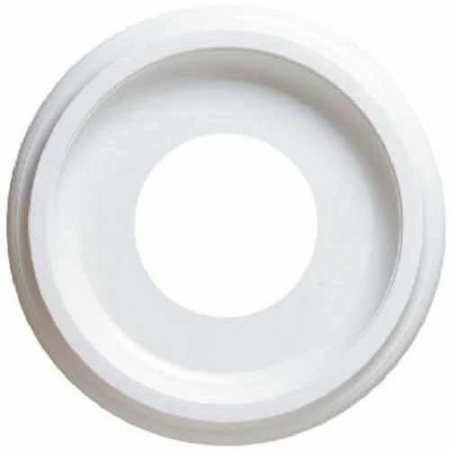 White Finish 9-3/4-Inch Smooth Molded Plastic Ceiling Medallion - Image 1 of 1