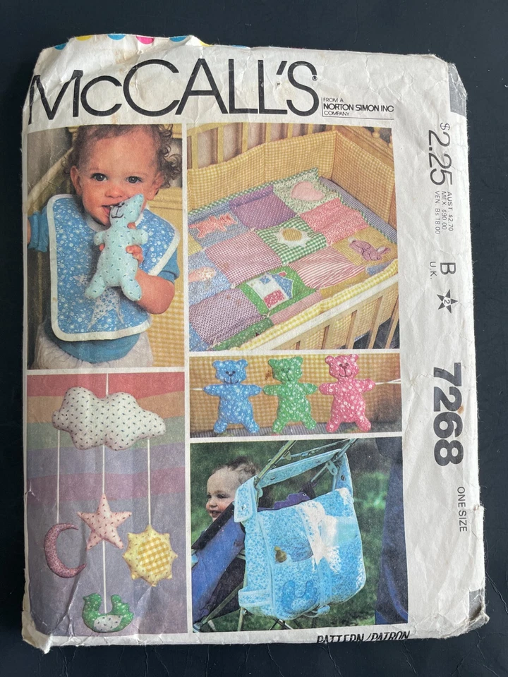 7268 McCall's Home Decorating Baby Room Essentials Mobile Sewing Pattern - Image 1 of 1