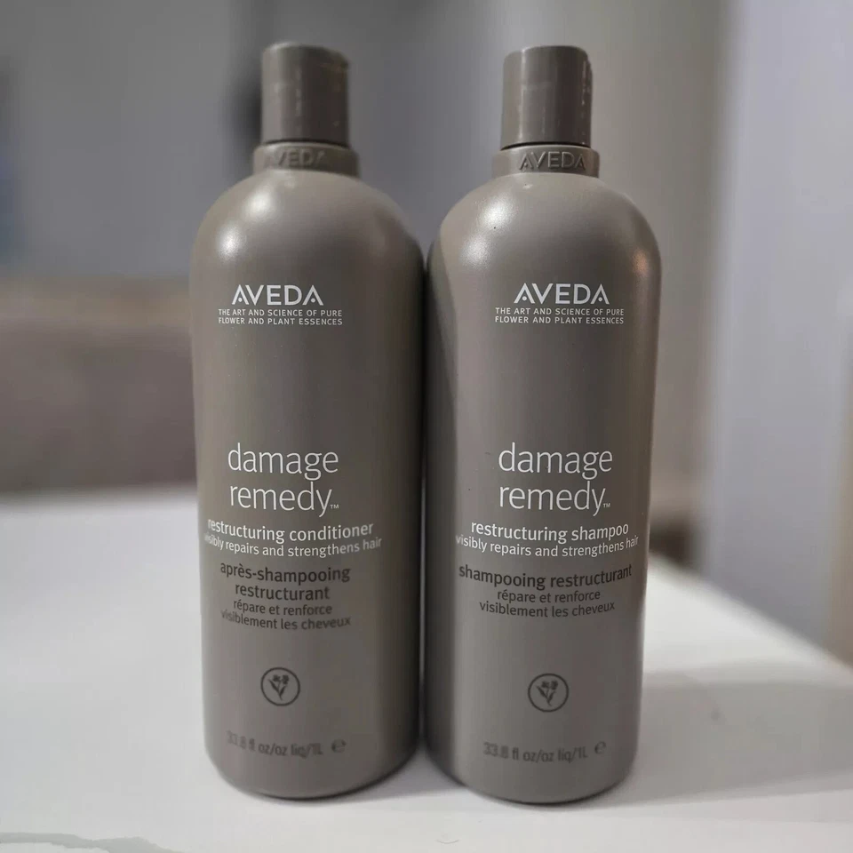 Aveda Damage Remedy Restructuring Conditioner & Shampoo set Jumbo 33.8 oz / 1 L - Image 1 of 1