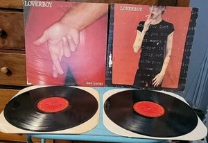 LOVERBOY - GET LUCKY & LOVERBOY- VINYL RECORD LPs - Picture 1 of 12