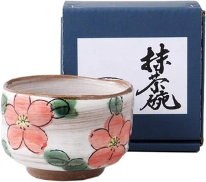 Mino yaki ware Chawan Pottery Japanese Matcha Tea bowl Cherry Sakura flower F/S - Picture 1 of 1