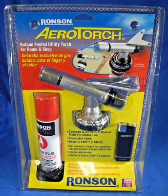 VINTAGE RONSON BUTANE Aero TORCH KIT 80001 (NEW & SEALED!) - Image 1 of 4