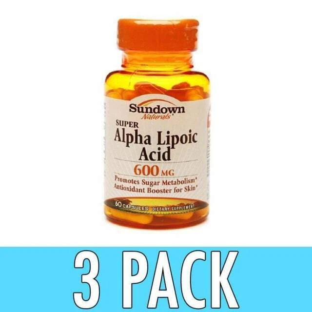 Sundown Naturals Super Alpha Lipoic Acid Capsules - 60 Count